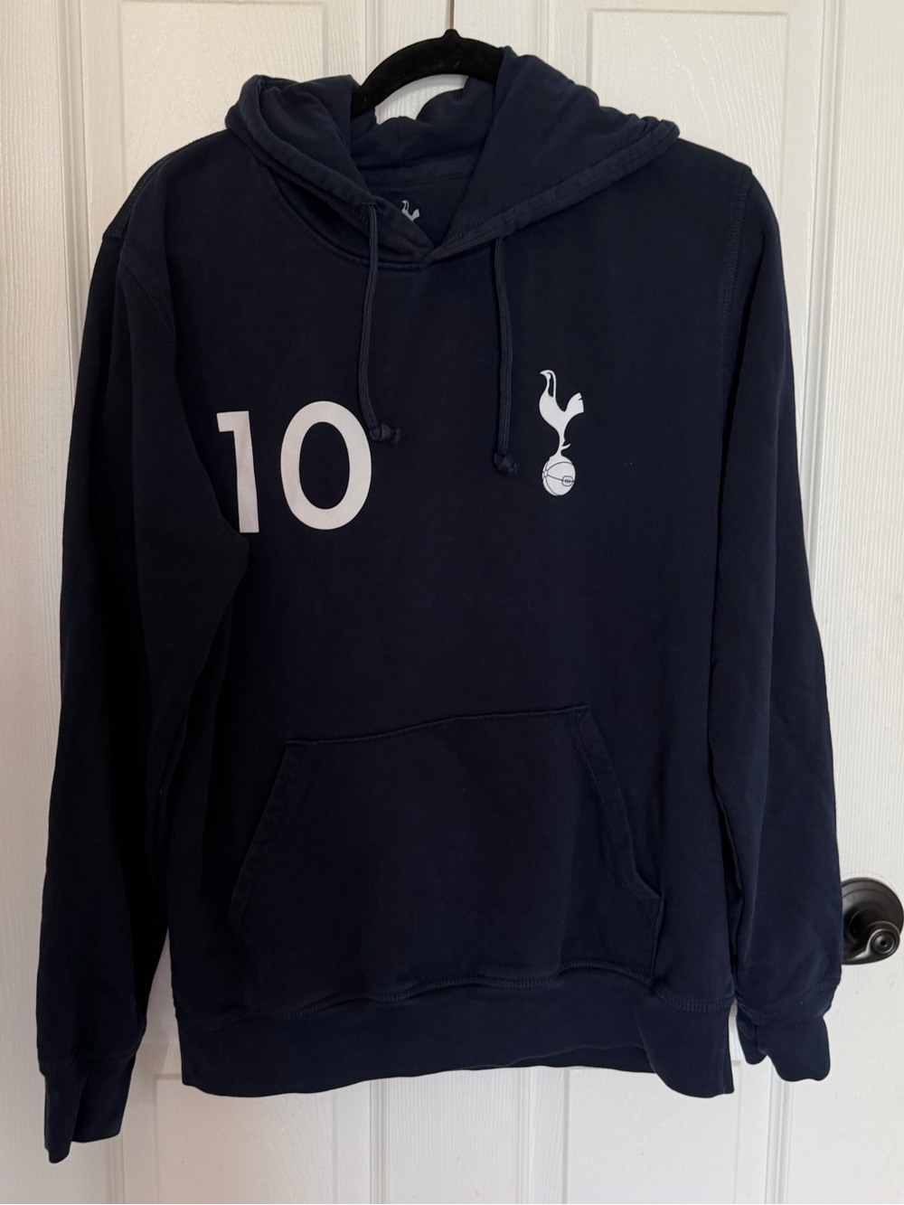 Tottenham Hotspur Navy Pullover Hoodie Kane Soccer #10 Large